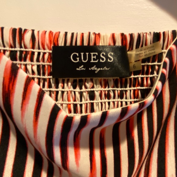 Guess Sundress, Size 6, Red/Black/Off-white, Above the knee length - Picture 3 of 9